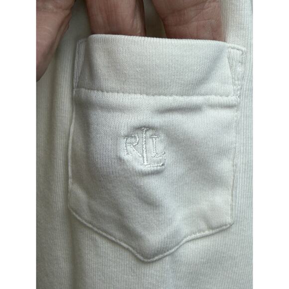 Lauren Ralph Lauren Long Sleeved 100% Cotton T-Shirt Round Neck Women’s XL White - Picture 5 of 13